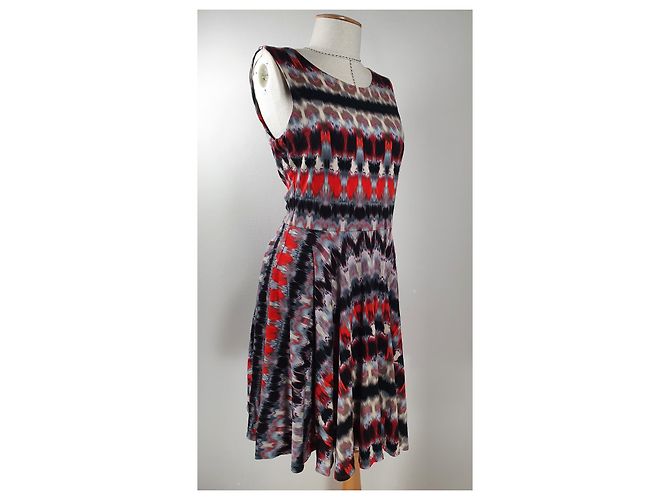 Abito Cynthia Rowley in viscosa ed elastan multicolore - vista 4