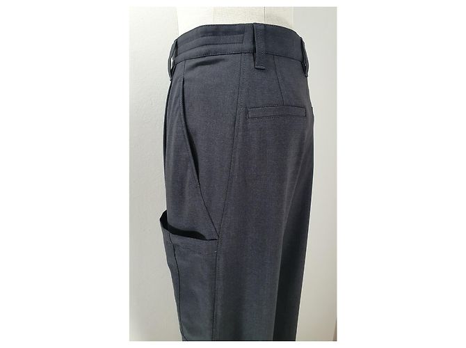 Pantalones Brunello Cucinelli de lana gris Gris antracita - vista 7