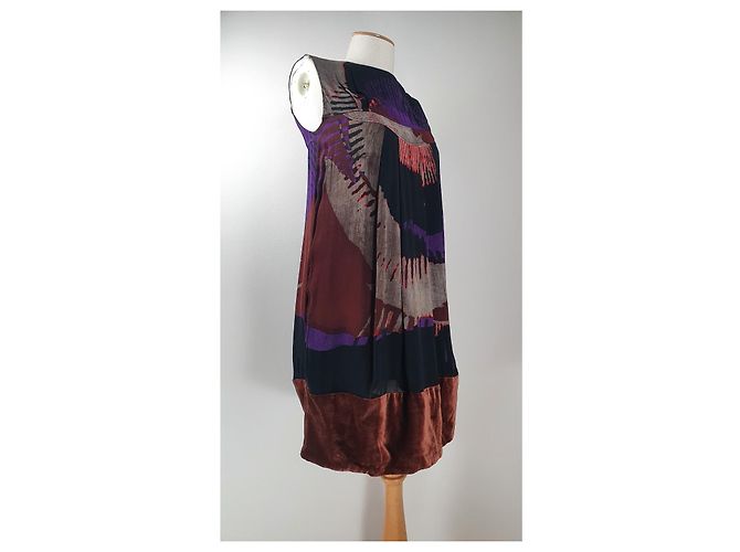 Etro Kleid aus Seide und Viskose Mehrfarbig Größe 40 Mehrfarben - Ansicht 3