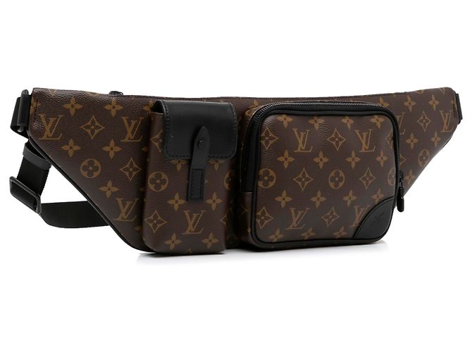 Bumbag Marsupio Louis Vuitton con monogramma marrone Macassar Christopher - vista 2