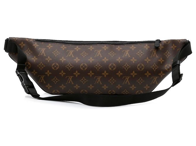 Bumbag Marsupio Louis Vuitton con monogramma marrone Macassar Christopher - vista 4