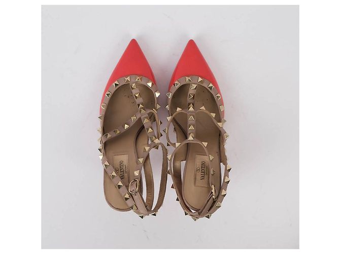 VALENTINO GARAVANI Tacchi EU 37.5 Leather Rosso - vista 3