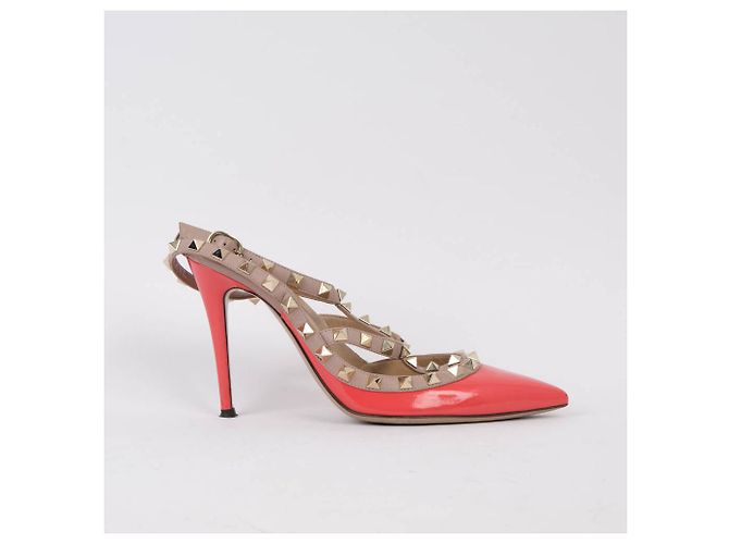 VALENTINO GARAVANI Tacchi EU 37.5 Leather Rosso - vista 4