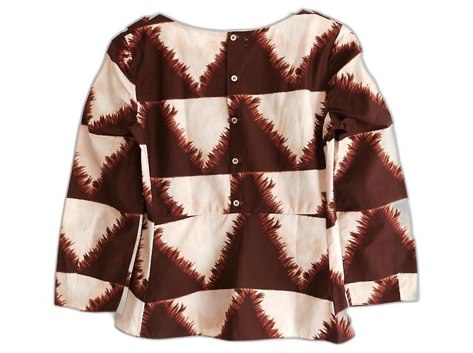 Marni SS06 Top estampado marrón - vista 2