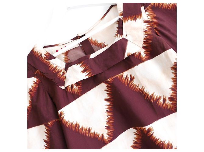 Marni SS06 Top estampado marrón - vista 3