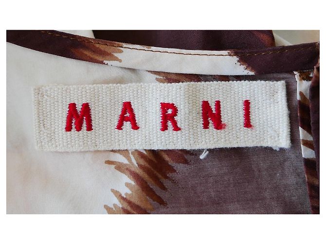 Marni SS06 Top estampado marrón - vista 4