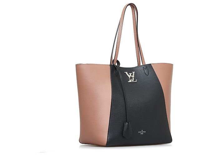 Twist Louis Vuitton Black Lockme Cabas Nero - vista 2
