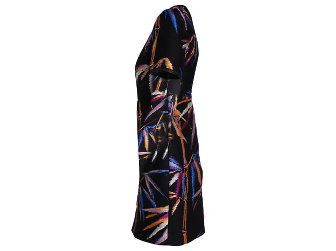 Emilio Pucci Vestido con estampado de bambú en poliéster negro - vista 2