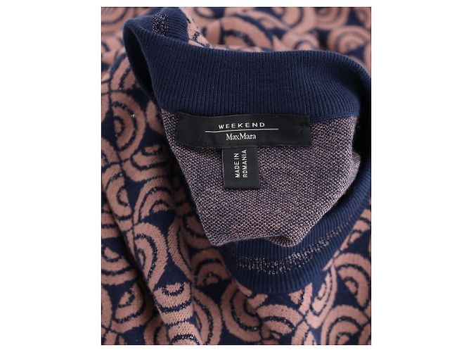 Autre Marque Weekend Max Mara Abito a trapezio in maglia lurex in viscosa multicolor Beige - vista 4