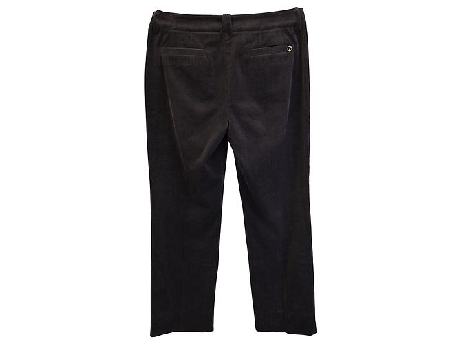 Giorgio Armani Cordhose mit geradem Bein aus graubrauner Baumwolle - Ansicht 2