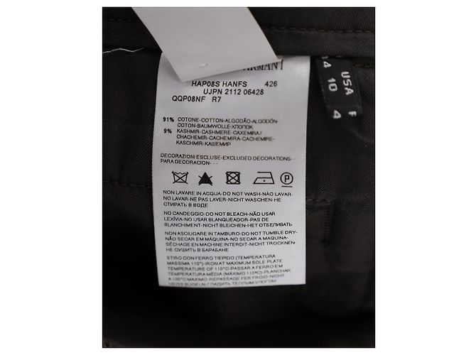 Giorgio Armani Cordhose mit geradem Bein aus graubrauner Baumwolle - Ansicht 4