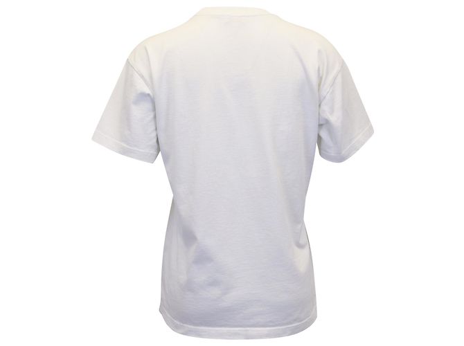 Camiseta Kenzo Paris de algodón blanco con logo estampado - vista 3