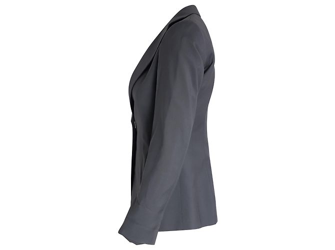 Céline Celine Blazer em Lã Cinza - vista 3