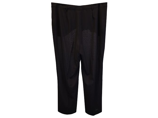 Pantalón recto Akris de lana marrón oscuro Castaño - vista 2