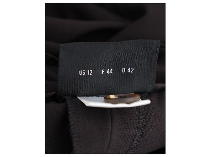 Pantalón recto Akris de lana marrón oscuro Castaño - vista 4