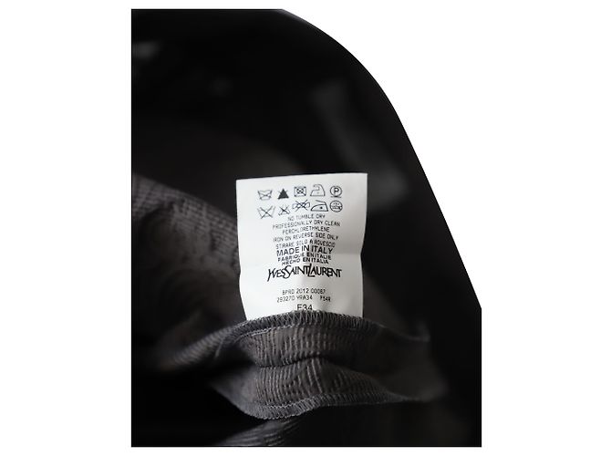 Yves Saint Laurent Hose mit Jacquard-Print aus grauem Polyamid - Ansicht 5