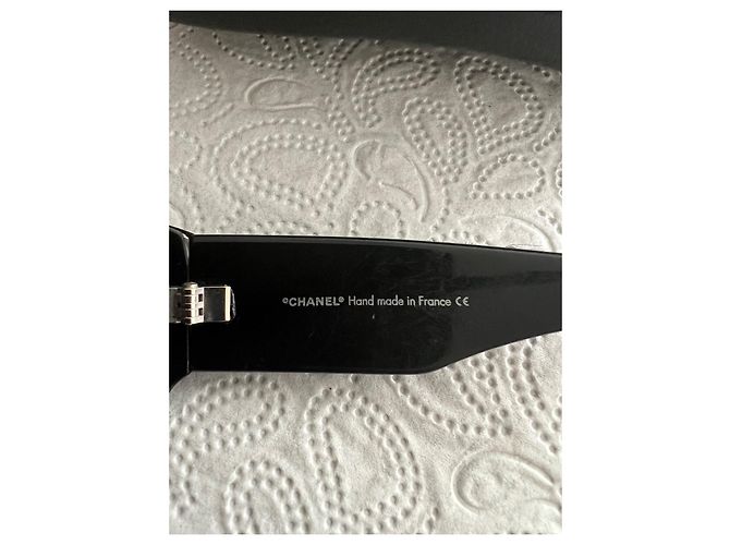 Chanel Crystal Bijou Numero 1 Gafas de sol negras Negro - vista 7