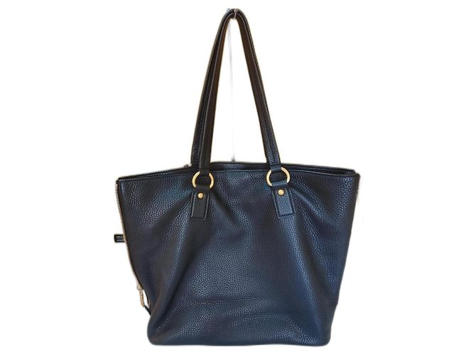 Borsa tote Prada in pelle nera Nero - vista 2