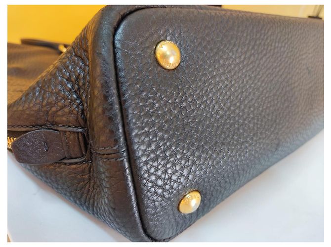 Borsa tote Prada in pelle nera Nero - vista 8
