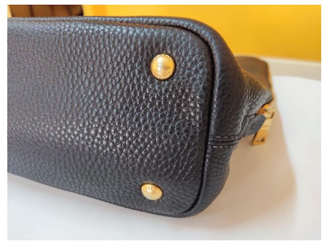 Borsa tote Prada in pelle nera Nero - vista 9