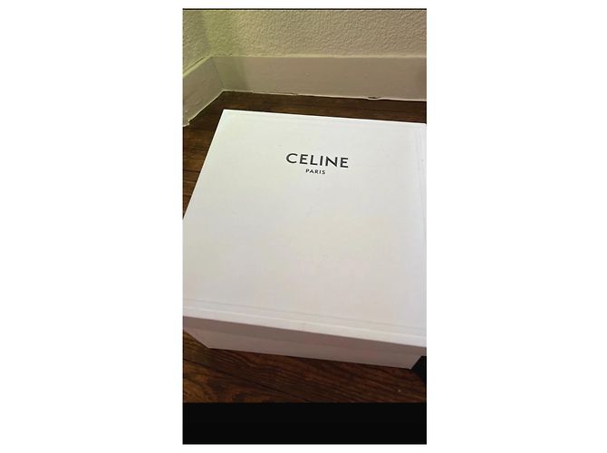 Sandali Bulky Céline in pelle nera 37 Nero - vista 6