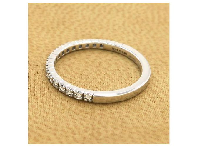 *Anello romano amor di Bulgari/mezza eternità vicino a #8.5  [Un grado] [Usato] Bianco - vista 4