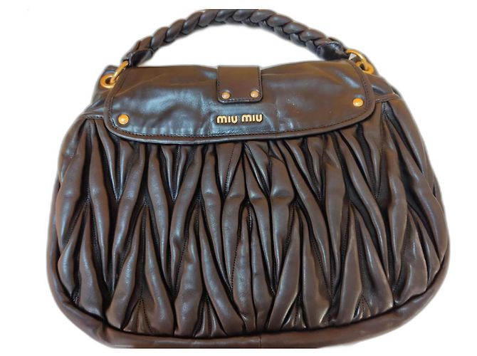 Borsa a mano Miu Miu in pelle nera Nero - vista 2