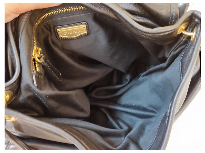 Borsa a mano Miu Miu in pelle nera Nero - vista 4