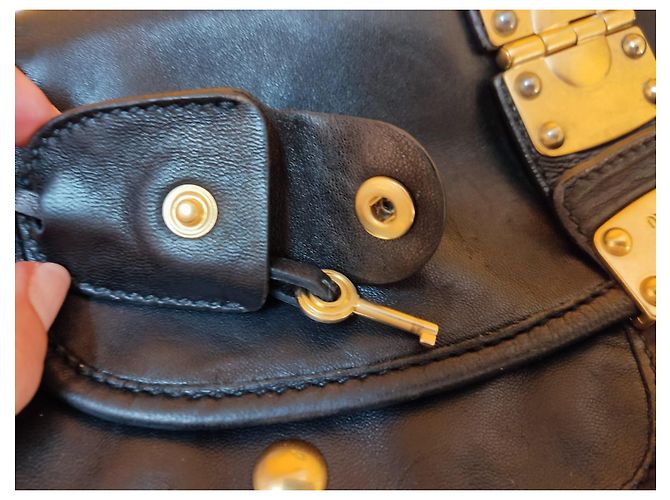 Borsa a mano Miu Miu in pelle nera Nero - vista 5