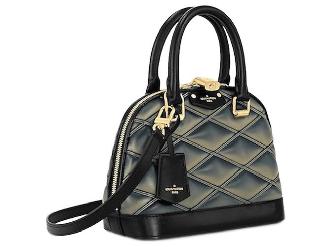 Louis Vuitton Alma BB Malletage Cuero Negro - vista 3