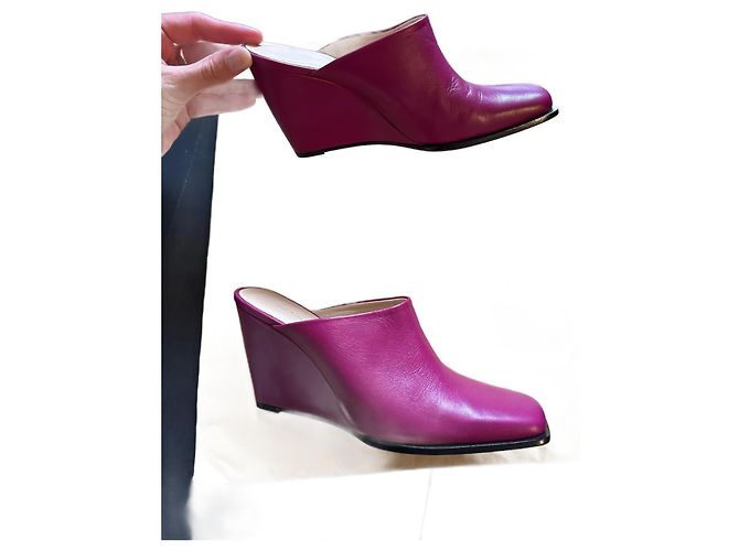 Wandler Gaia Wedge Keilabsatz Mules Rosa Kalbsleder 37 - Ansicht 2