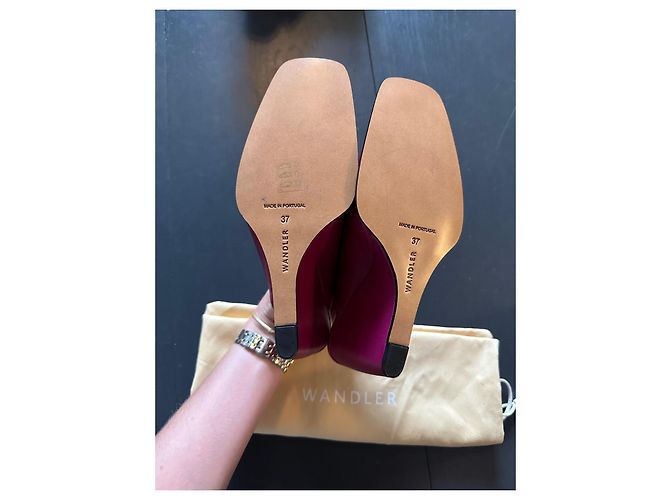 Wandler Gaia Wedge Keilabsatz Mules Rosa Kalbsleder 37 - Ansicht 4