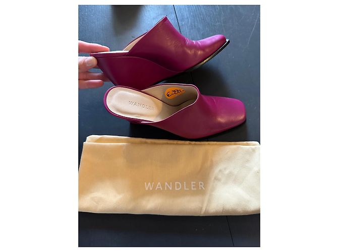 Wandler Gaia Wedge Keilabsatz Mules Rosa Kalbsleder 37 - Ansicht 7