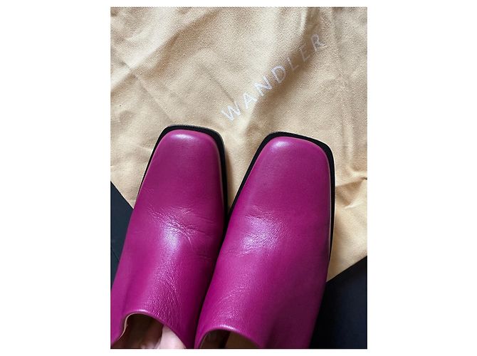 Wandler Gaia Wedge Keilabsatz Mules Rosa Kalbsleder 37 - Ansicht 9