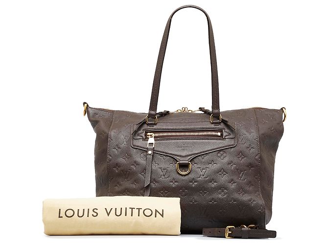 Louis Vuitton Brown Monogram Empreinte Lumineuse PM Marrone - vista 10