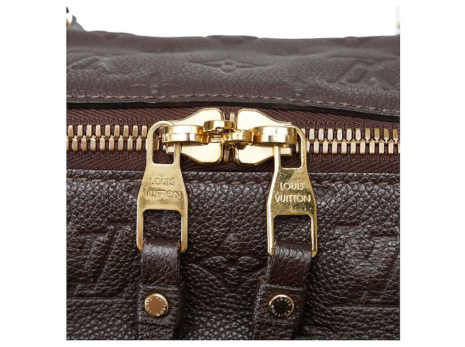 Louis Vuitton Brown Monogram Empreinte Lumineuse PM Marrone - vista 8