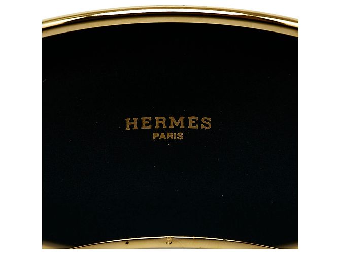 Ring Hermès Brazalete de esmalte brasileño extra ancho negro de Hermes - vista 4