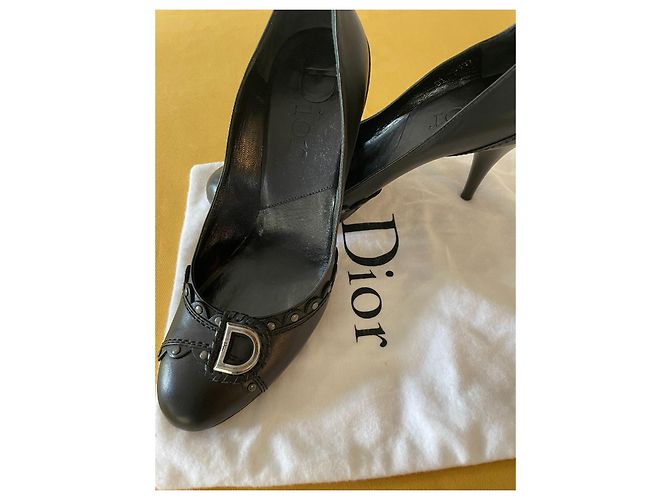Dior Pumps aus schwarzem Leder Größe 40 - Ansicht 2
