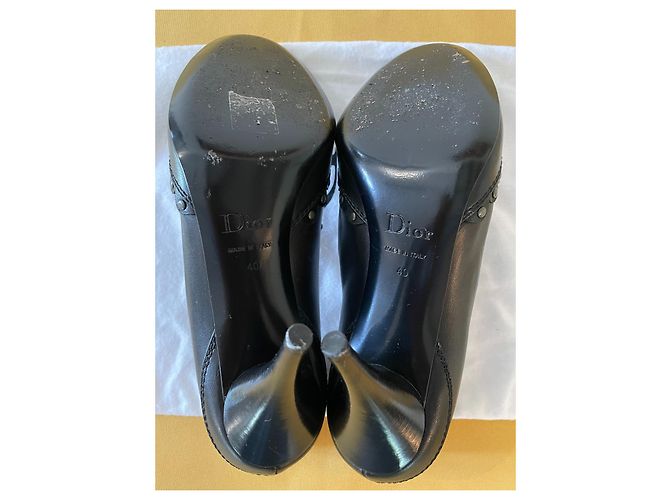Dior Pumps aus schwarzem Leder Größe 40 - Ansicht 5