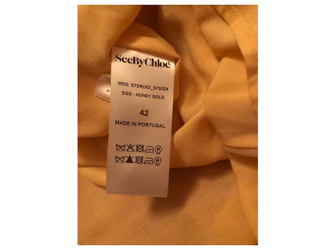Vestido de cóctel amarillo See by Chloé - vista 5