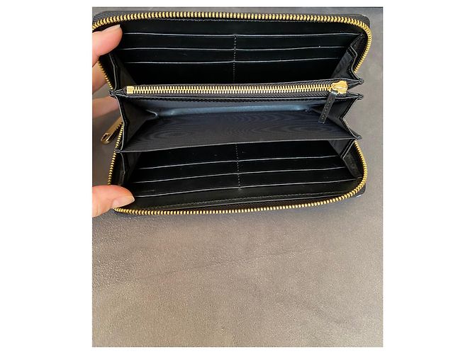 Gucci GG Matelasse Geldbörse Schwarz Leder - Ansicht 9