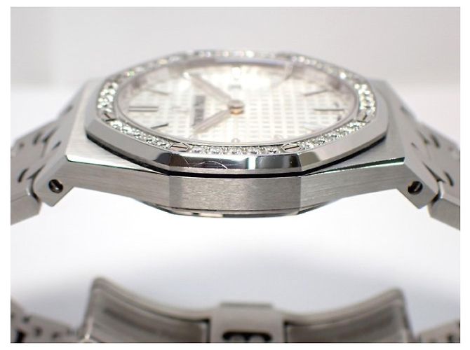 AUDEMARS PIGUET Royal Oak lunetta diamante argento quarzo 67651ST Mens - vista 6