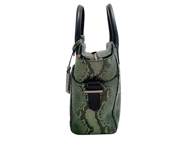 Reed Krakoff Verde / Borsa Atlantique in pelle nera - vista 2
