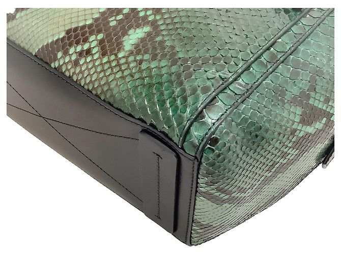 Reed Krakoff Verde / Borsa Atlantique in pelle nera - vista 4