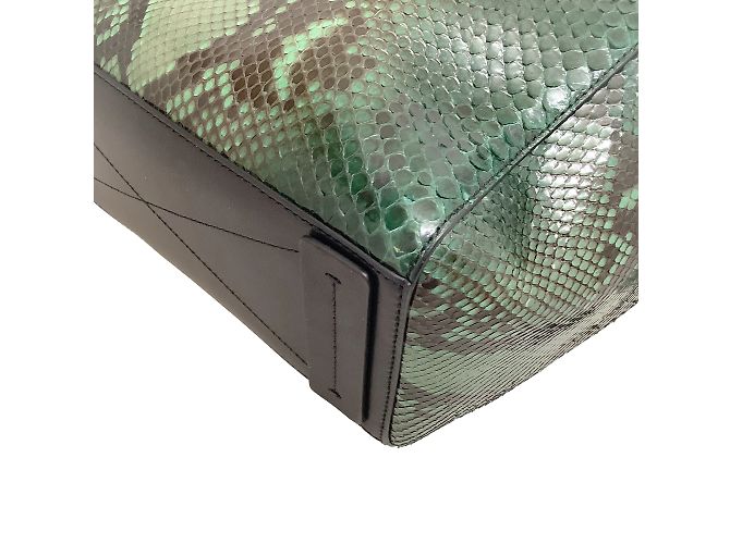 Reed Krakoff Verde / Borsa Atlantique in pelle nera - vista 6