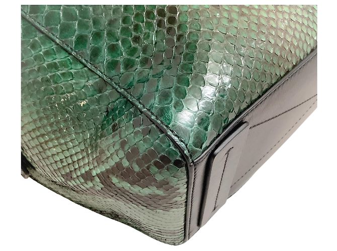 Reed Krakoff Verde / Borsa Atlantique in pelle nera - vista 7