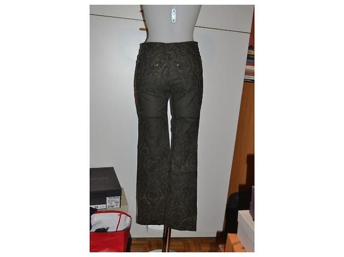 Pantaloni slim Roberto Cavalli con decoro damascato Multicolore - vista 2