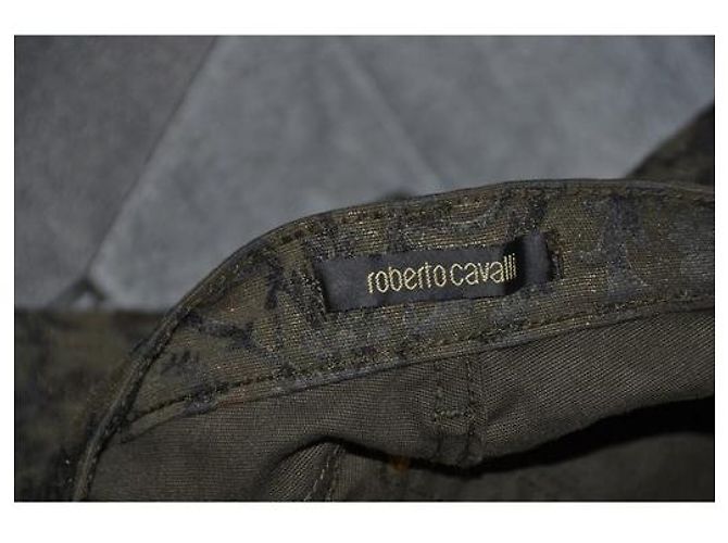 Pantaloni slim Roberto Cavalli con decoro damascato Multicolore - vista 4