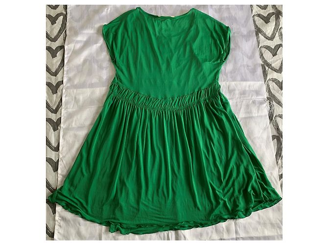 Vestido sin mangas Vanessa Bruno Athe de viscosa verde esmeralda Verde oliva - vista 8