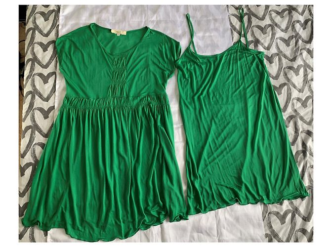 Vestido sin mangas Vanessa Bruno Athe de viscosa verde esmeralda Verde oliva - vista 9